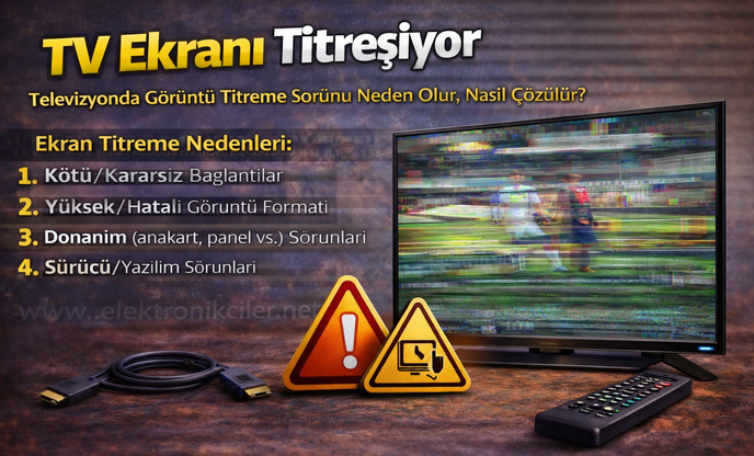 TV Ekranı Titreşiyor – Televizyonda Görüntü Titreme Sorunu Neden Olur, Nasıl Çözülür?