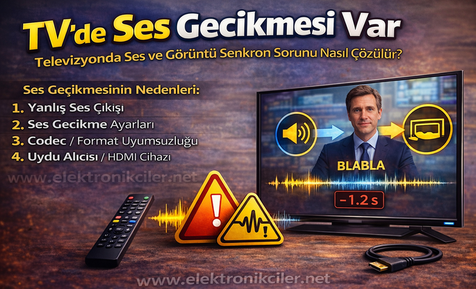 TV’de Ses Gecikmesi Var – Televizyonda Ses ve Görüntü Senkron Sorunu Nasıl Çözülür?